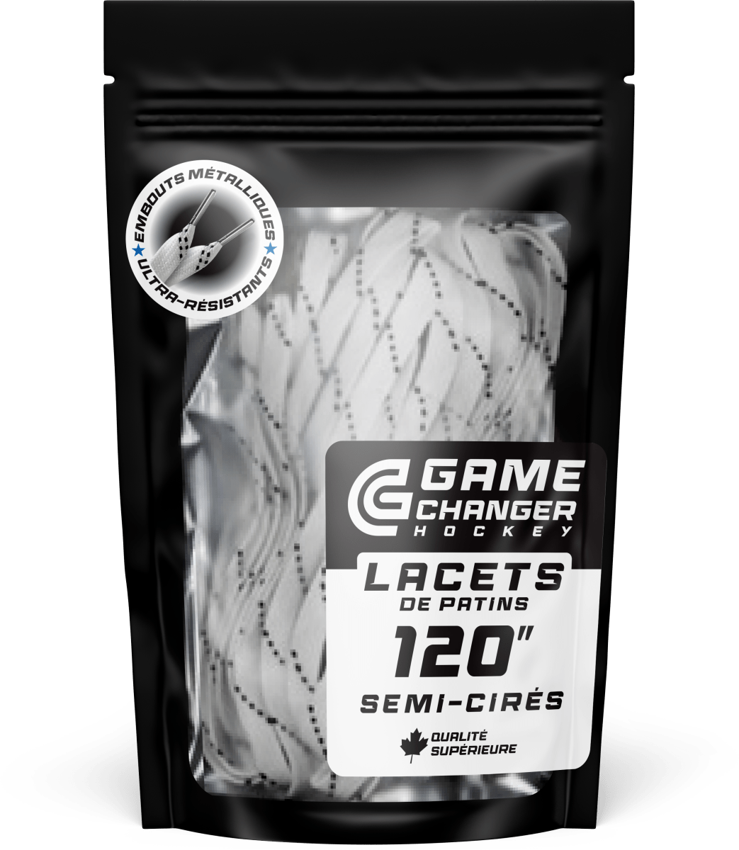 Lacets en tissu blanc Pack - Game Changer Hockey