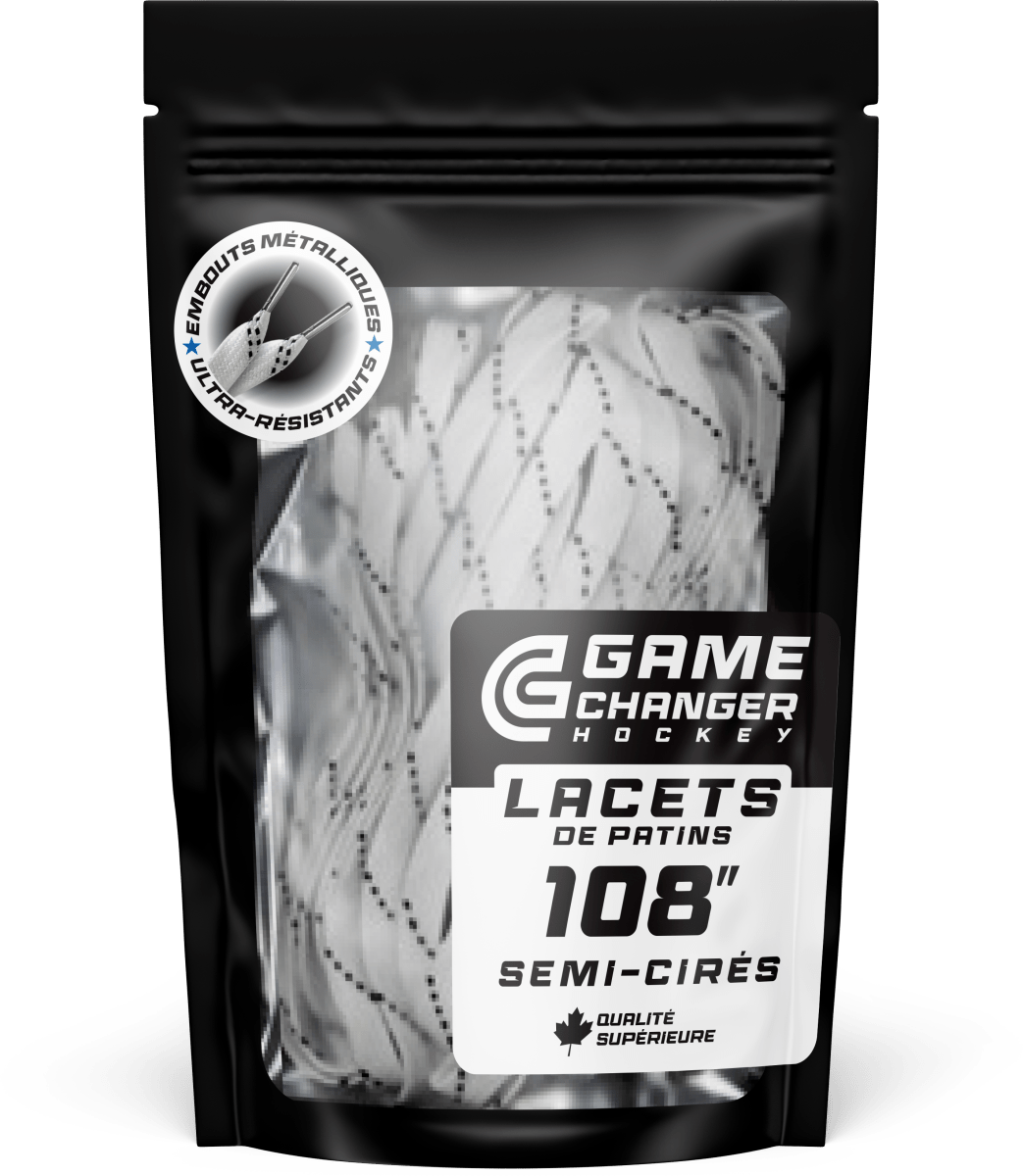 Lacets en tissu blanc Pack - Game Changer Hockey